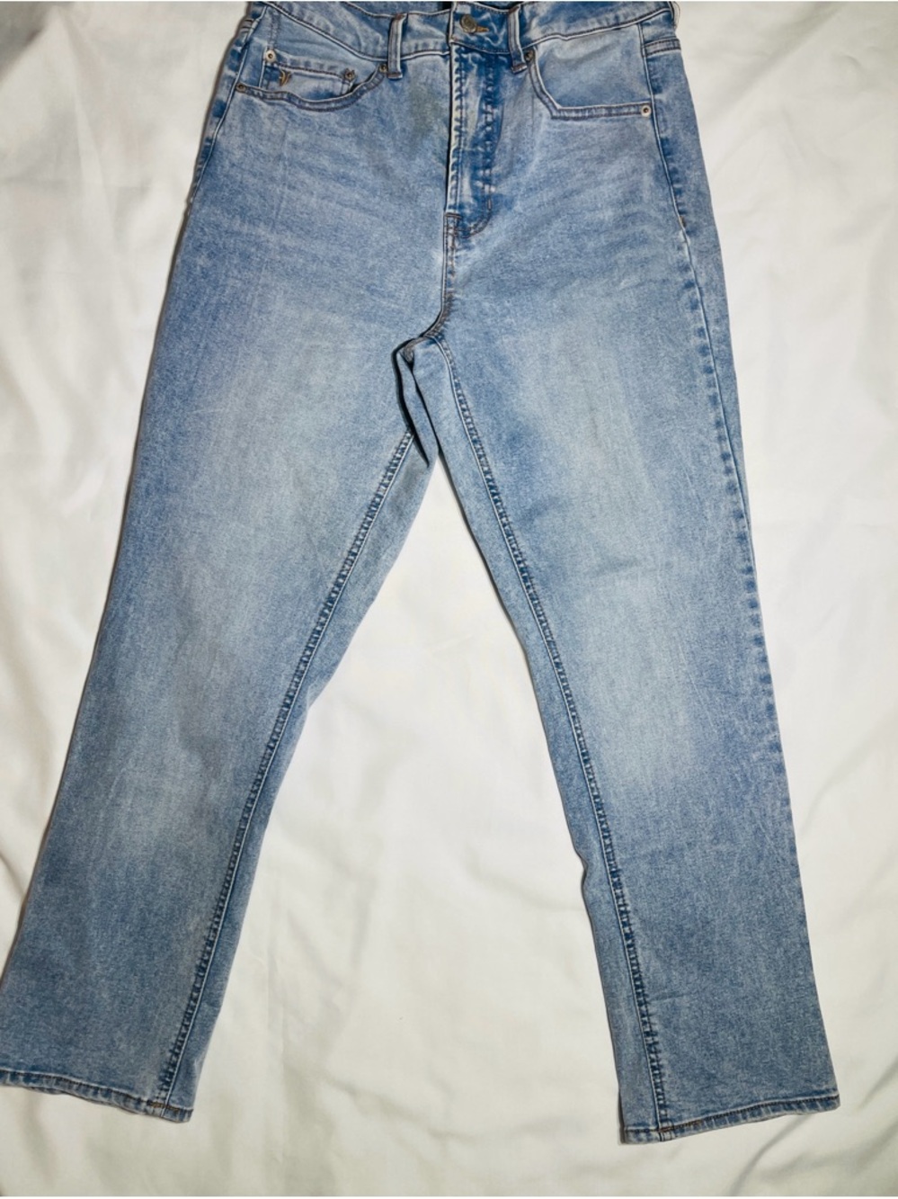 Frye Light Blue Straight Leg Jeans